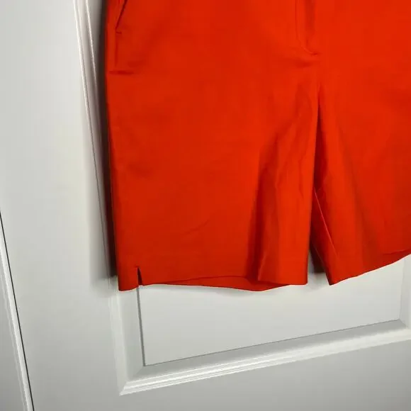 Boden Women's Richmond Shorts Size 14 Chino Red Pop 9" Inseam T0486 - Picture 6 of 6